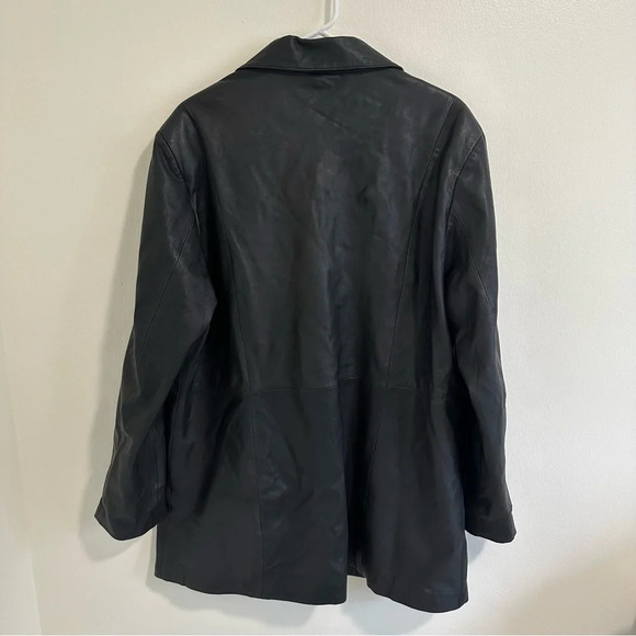 Vintage Genuine Leather XL trench coat - Picture 4 of 4